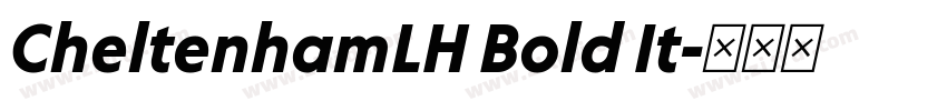 CheltenhamLH Bold It字体转换